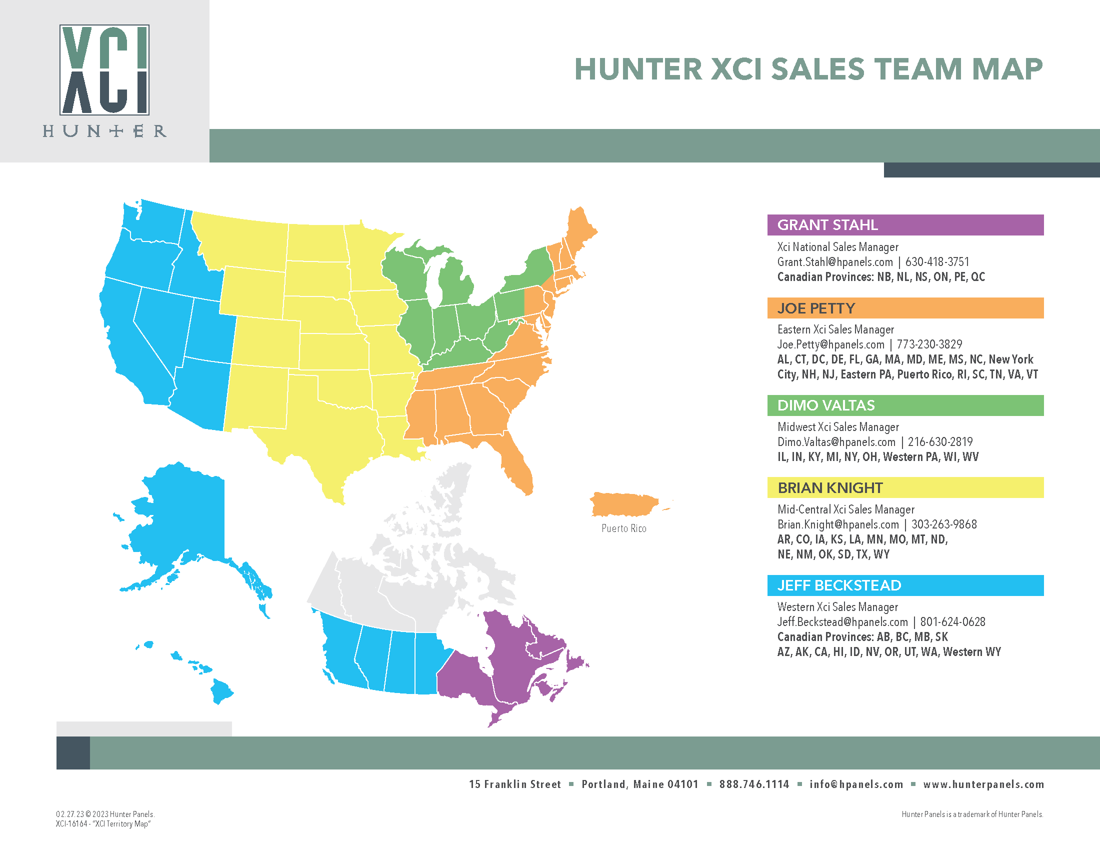 hunter panels map
